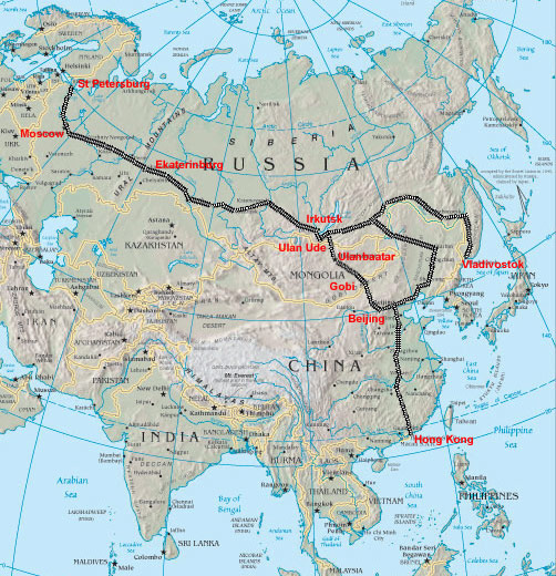 vladivostok karta Transsibiriska järnvägen vladivostok karta