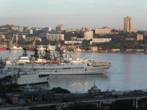 Hamnen i Vladivostok